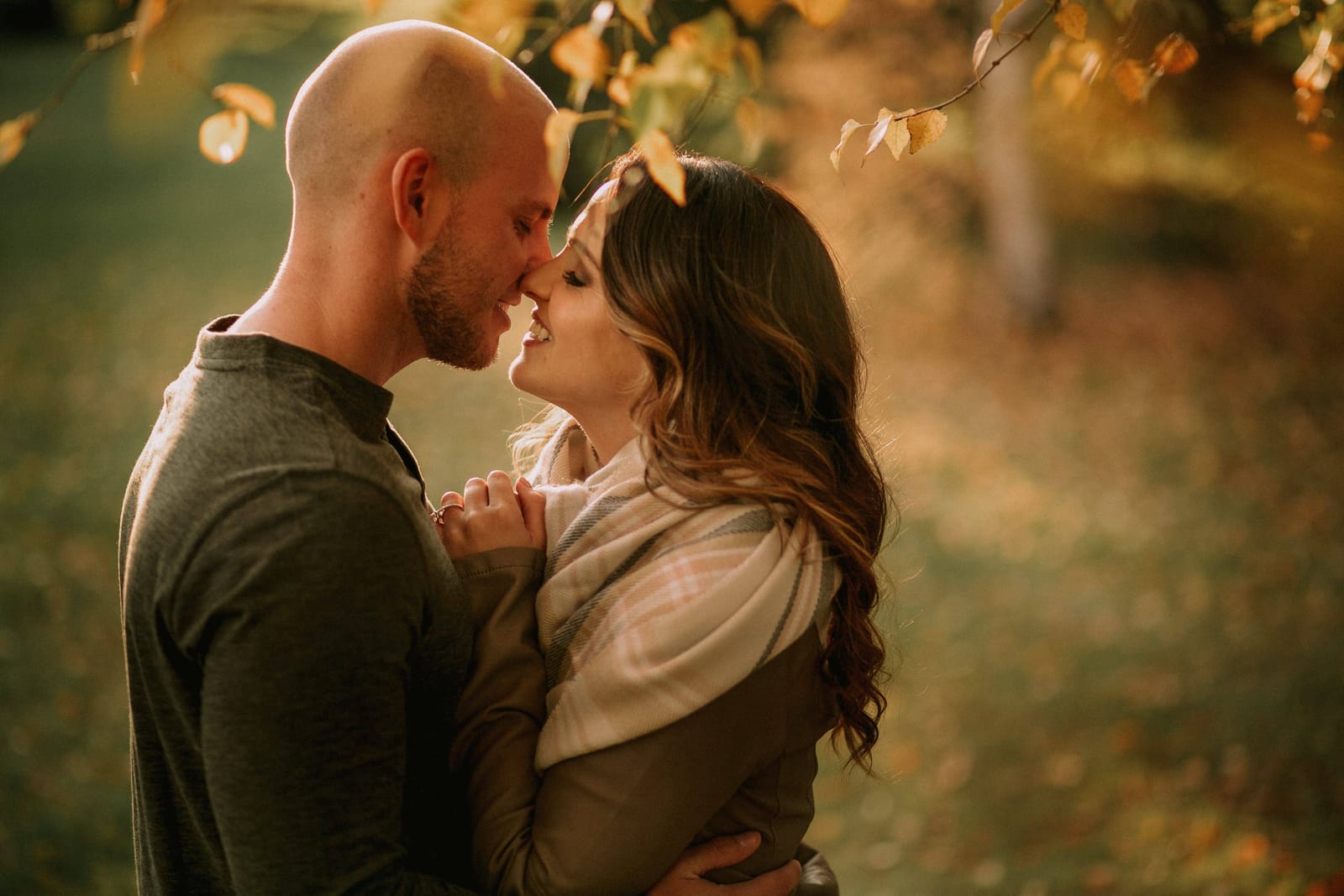 Engagement photography Edmonton — engagement couple portrait