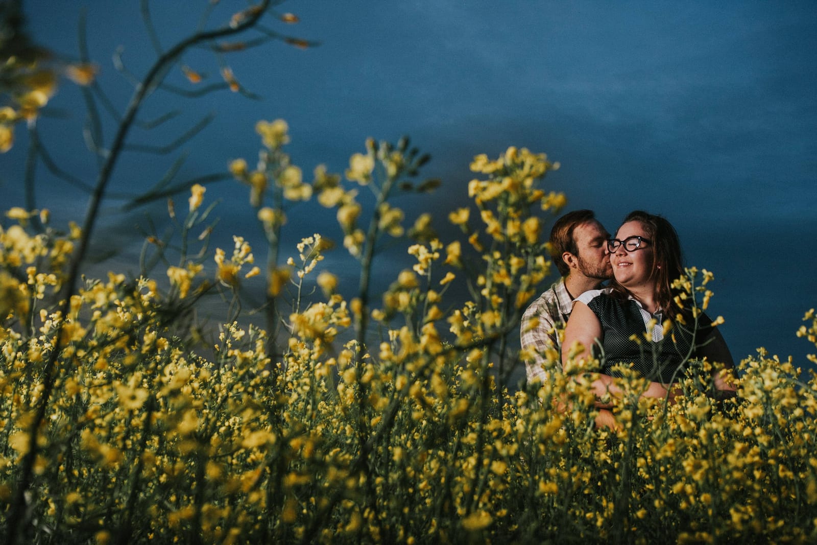 Engagement photography Edmonton — romantic engagement session