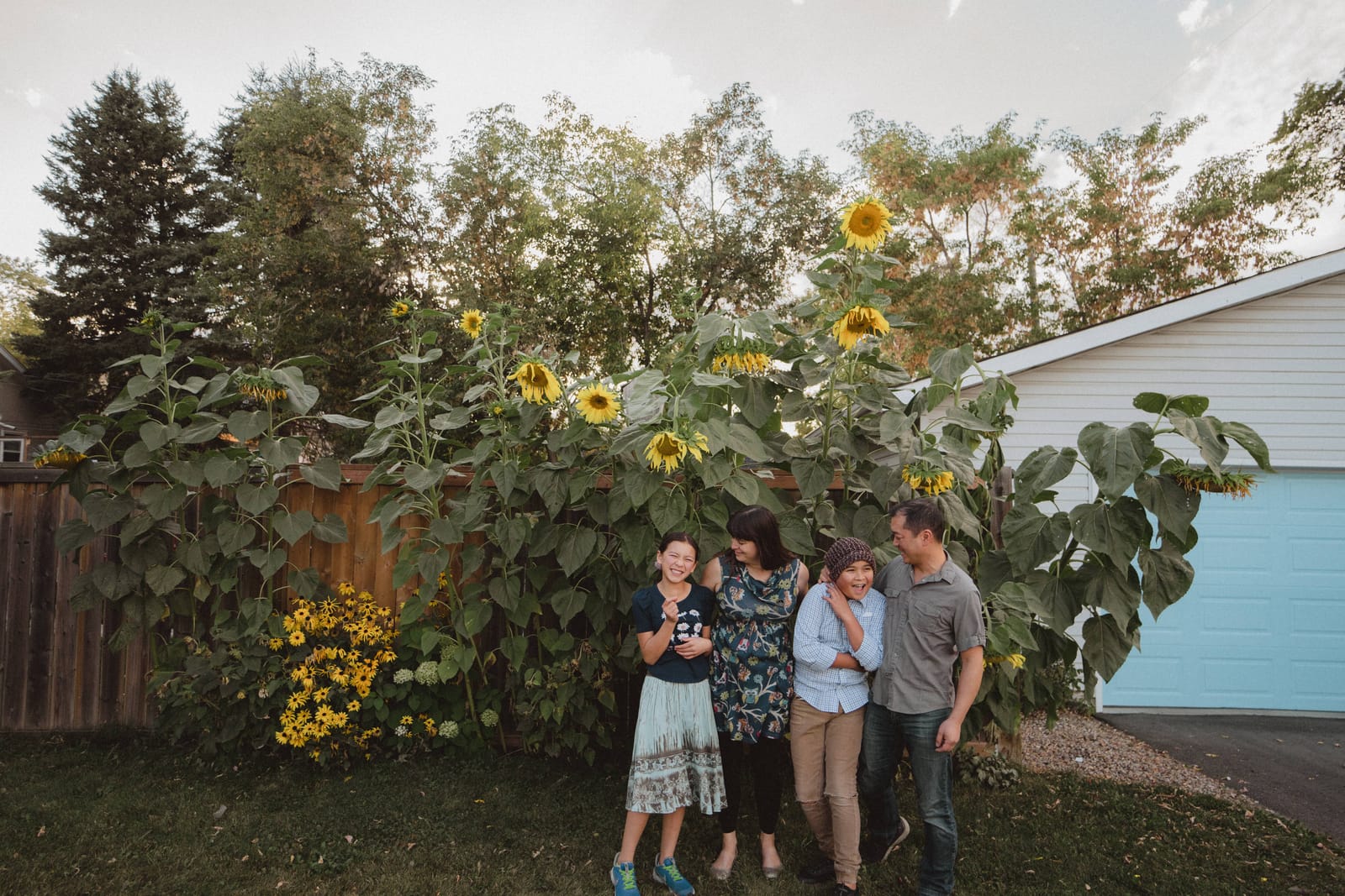 Family photography Edmonton — kids playing outdoors