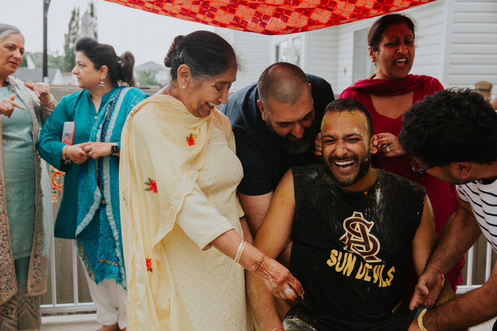 Indian wedding photography Edmonton — reception celebration
