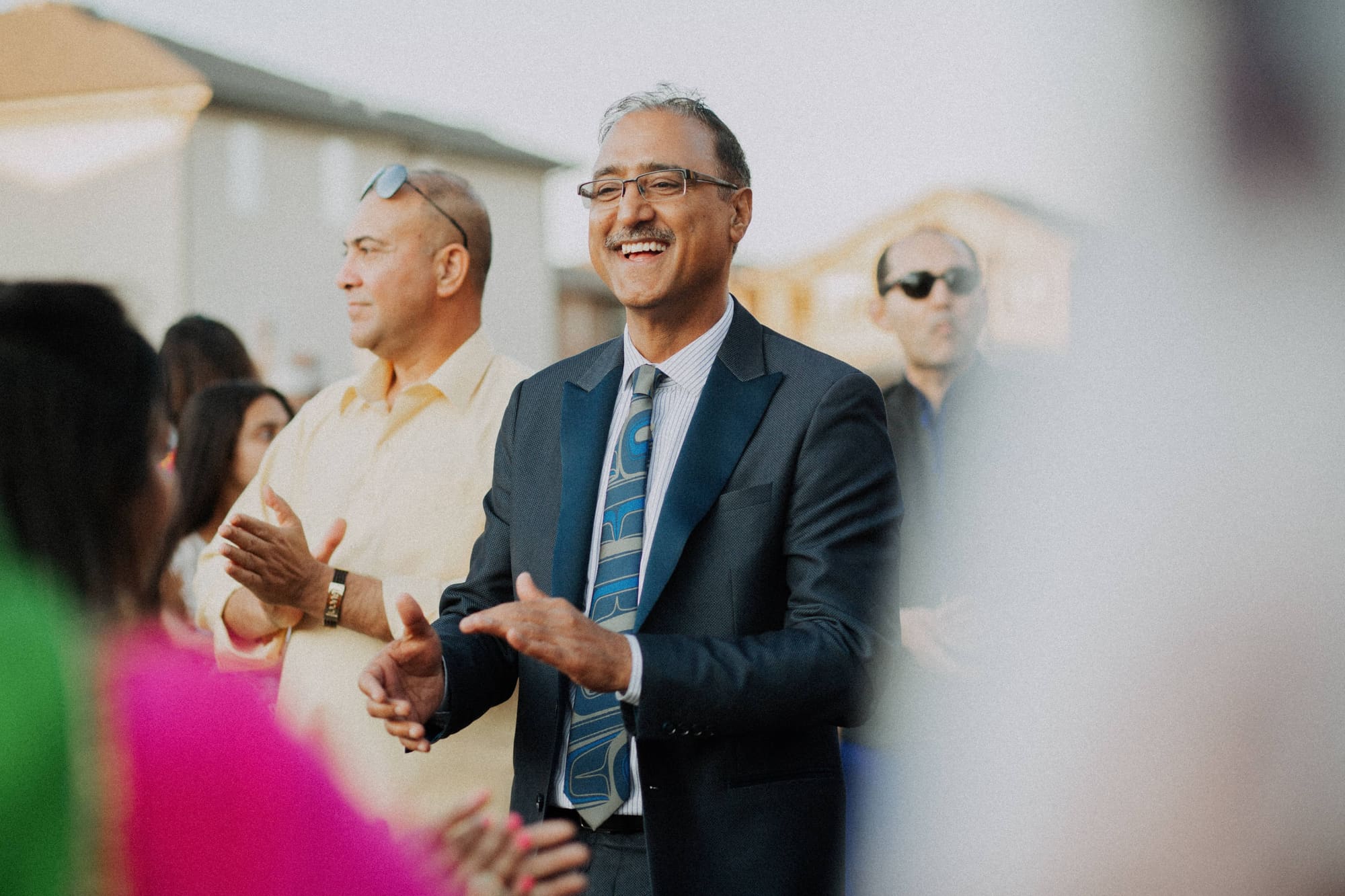 Indian wedding photography Edmonton — wedding guests celebration